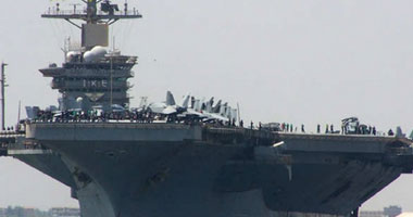 البحرية الأمريكية: دخول حاملة الطائرات أيزنهاور إلى البحر المتوسط