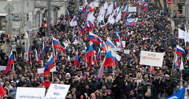تظاهرات بشرق أوكرانيا تطالب باستفتاء لانضمامها إلى روسيا أسوة بالقرم