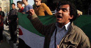 وقفة أمام جامعة الدول العربية لتدشين حملة ضد الانتهاكات فى فلسطين وسوريا