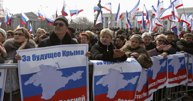بالصور..تظاهرة فى سيمفيروبول لدعم انضمام القرم إلى روسيا