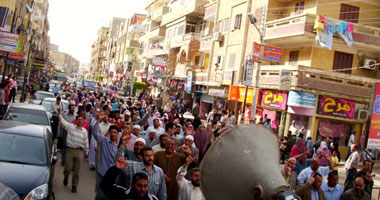 وقفة "الحرية والعدالة"والجماعة الإسلامية بالمنيا تضامنا مع سوريا 