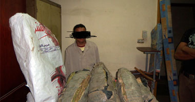 ضبط 25 كيلو بانجو بمنزل سائق بالفيوم