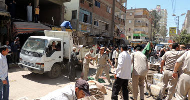 حملة أمنية بالبحيرة وإزالة 195 حالة إشغال طريق وأكشاك غير مرخصة 