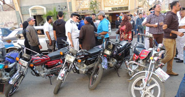 ضبط تشكيل عصابى تخصص فى سرقة الدراجات البخارية بمنطقة مقابر الإمام الشافعى 	
