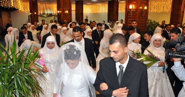 حفل زفاف جماعى لـ6 عرائس فى احتفالات الأورمان فى عيد اليتيم بالأقصر