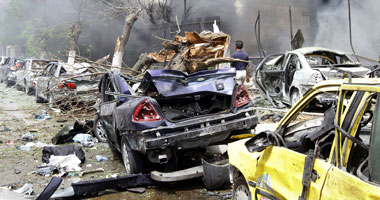 مقتل 4 جنود فى انفجار سيارة ملغومة قرب بنغازى بليبيا