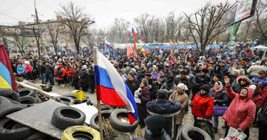 الآلاف فى مسيرة للاحتجاج على ارتفاع أسعار الكهرباء بأوكرانيا