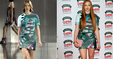 صوفى تورنر تتألق بأحد أهم تصميمات "Mary Katrantzou"