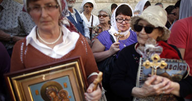 بالصور..آلاف المسيحيين يحيون الجمعة العظيمة فى القدس