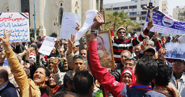 تظاهرة بـ"القائد إبراهيم" لدعم الدولة فى حربها على الإرهاب