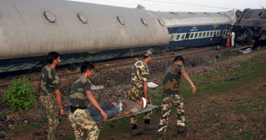 65 قتيلا على الأقل إثر خروج قطار عن سكته بالهند