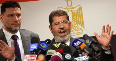 مرسى يشارك فى مؤتمر حملته بعد إعلان فوزه بالرئاسة
