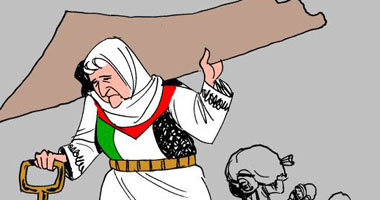 كارلوس لاتوف يحيى الذكرى 65 للنكبة بكاريكاتير "الفلسطينية العائدة"