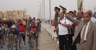 بالصور.. مهرجان للمشى والجرى وركوب الدراجات بالفيوم