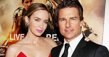 بالصور..توم كروز يحضر عرض "Edge Of Tomorrow" مع إيميلى بلانت بنيويورك