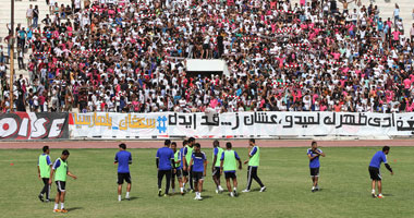 إبراهيم صلاح يظهر  فى مران الزمالك لأول مرة 