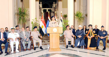 السيسى وكبار الشخصيات الوطنية يلقون بيان إنقاذ مصر فى 3 يوليو