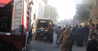 إصابة 6 أشخاص فى حريق بمخزن أسطوانات بوتاجاز بحلوان