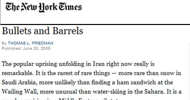 توماس فريدمان: النفط سبب تخلف الشرق الأوسط 