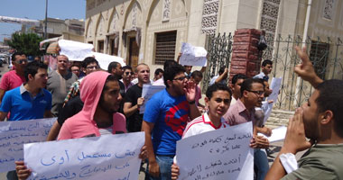 مظاهرات فى المنيا احتجاجًا على حكم مبارك
