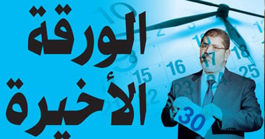 الورقة الأخيرة للرئيس قبل صدام 30 يونيو.. تغيير حكومة قنديل.. إقالة النائب العام.. تعديل الدستور.. الدعوة لحوار وطنى بأجندة واضحة.. وإلغاء مظاهرات 21 يونيو