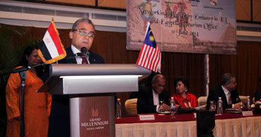 بالصور.. فى مؤتمر صحفى للترويج للسياحة المصرية بماليزيا.. المستشار السياحى بالهند: مصر ماضية فى طريقها لبناء المستقبل.. تكثيف الحملات الترويجية والقوافل السياحية لدفع الحركة الوافدة من السوق الماليزى