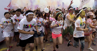 انطلاق سباق الألوان The Color Run فى العاصمة الصينية بكين