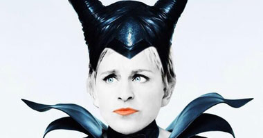 ألين دى جينيريس تضع صورتها بدلا من أنجلينا على بوستر "Maleficent"