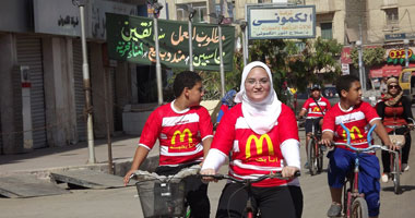 بالفيديو والصور.. نادى بلدية المحلة ينظم سباق دراجات استجابة لمبادرة السيسى