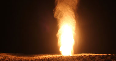 "أنصار بيت المقدس" الإرهابى ينشر لقطات للحظة تفجير خط الغاز بالعريش