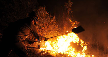 استمرار اندلاع الحرائق فى غابات غرب أسبانيا