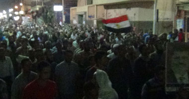 مسيرة بالآلاف لأهالى "بسيون" تنديدًا باعتداء الإخوان على الأهالى