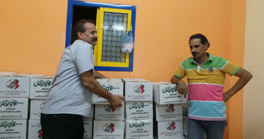 توزيع 100 كرتونة مواد غذائية على الأسر الفقيرة بجنوب سيناء