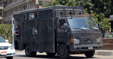 ا&#65271;من يمشط كوبرى ناهيا بالمهندسين بعد تفريق مسيرة للإخوان