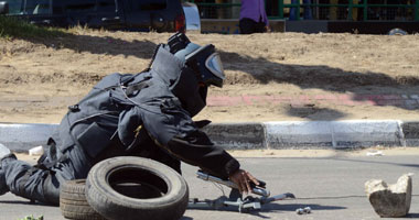 انفجار عبوة ناسفة بحوزة شخص يستقل دراجة بخارية أعلى دائرى أحمد عرابى