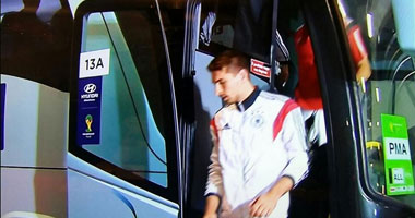 بالفيديو.. المنتخب الألمانى يصل إلى ملعب "بيلو هوريزونتى" للقاء البرازيل