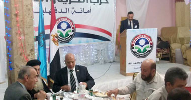 القوى السياسية والمسيحيون والتنفيذيون فى إفطار "الحرية والعدالة" بالدقهلية