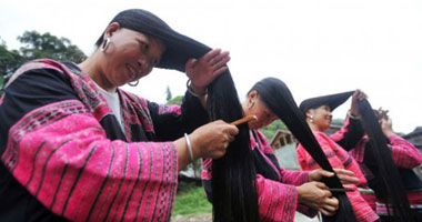 بالصور: "هوانجلو" قرية أطول شعر فى العالم
