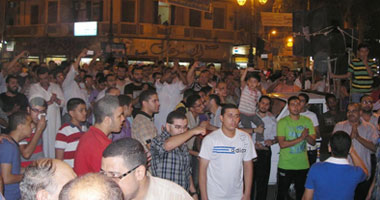 "خليل" يتلو قسم الثورة فى مسيرة إسقاط التأسيسية.. وهتافات ضد المرشد 