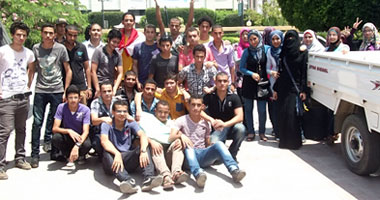 تظاهر طلاب الثانوية العامة ضد ارتفاع التنسيق بكفر الشيخ