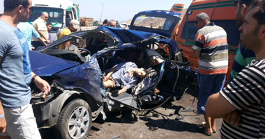 أسماء المصابين التسعة فى حادث تصادم سيارتين بـ"كوم أمبو"