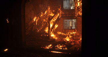 نفوق 8 رؤوس ماشية فى حريق نشب بمنزل مدرس بطما سوهاج