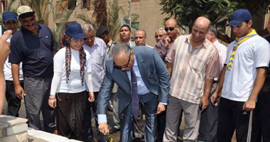 محافظ بنى سويف يقود حملة نظافة موسعة بالمدينة 