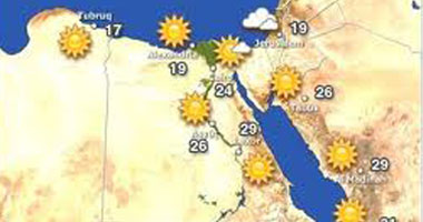 "الأرصاد": طقس اليوم لطيف بالسواحل الشمالية معتدل على القاهرة