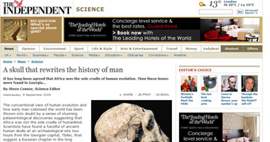 اكتشاف جمجمة تعيد كتابة تاريخ الإنسان