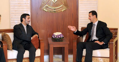 العلاقات الاقتصادية والوضع فى العراق تتصدر مباحثات الأسد ونجاد