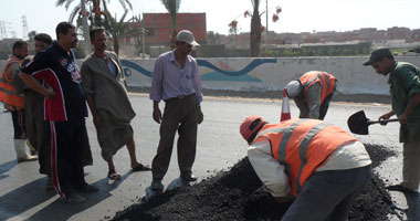 الشرطة تستجيب لأهالى "جرفس" بعمل مطبات صناعية بطريق الفيوم القاهرة