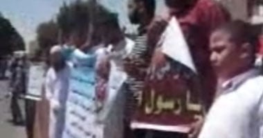 مسيرة للقوى الثورية بالمنيا تطالب بالقصاص وتندد بالإخوان