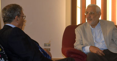 بالصور.. ننشر تفاصيل أول لقاء بين "موسى وأبو الفتوح" بعد المناظرة التاريخية.. مرشحا الرئاسة السابقان اتفقا على ألا يكون هناك تطرف أو مبالغة بالدستور من فصيل واحد.. مصادر: لم يتطرقا للحديث عن التحالفات