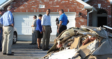 أوباما يصل إلى لويزيانا لمعاينة أضرار إعصار إسحق